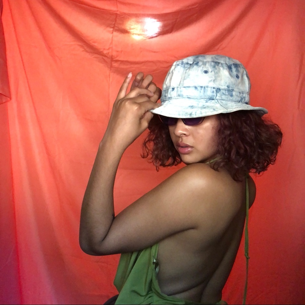 Denim bucket hat